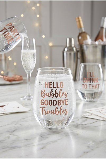 GULHANILE Gaıa 475Cc 3-Pack Soft Drink Glass with Gilded Pattern