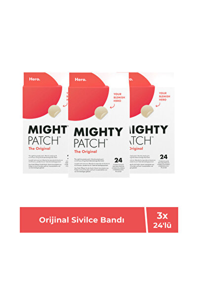 Hero Mighty Patch Orijinal Akne Bandı 24 Adet 3'lü Paket