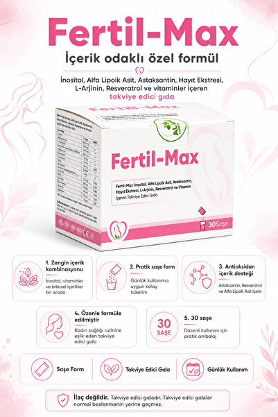 Atakul Pharmacy Fertil-Max İnositol Alfa Lipoik Asit Astaksantin Hayıt Ekstre...