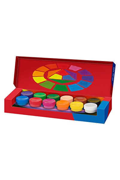 Faber Castell Tempera Guaj Boya, 12x20 ml,Suda Çözünür,Geniş Yüzey Kullanımı,...