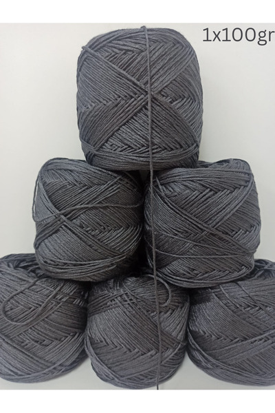 İPEK YÜN İPLİK DÜNYASI Bambu Koton Örgü İpi (Füme) 100gr