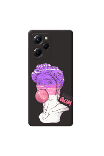 Other Xiaomi Poco X5 Pro Pin Bubble Black Colored Silicone TPU Θήκη