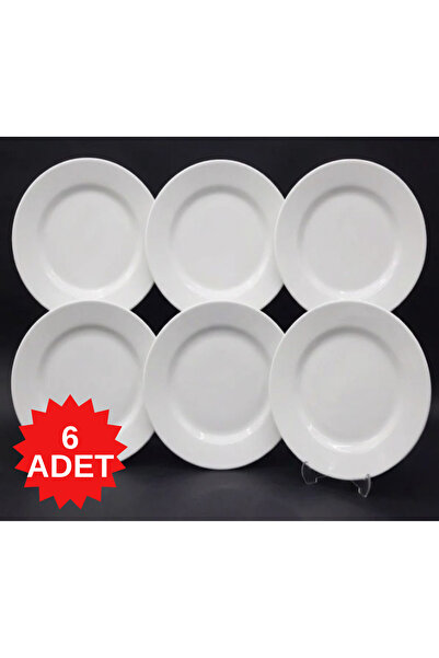 AiroBazar White Melamine Shallow Plate 17 cm - Multi-Purpose Serving Plate fo...