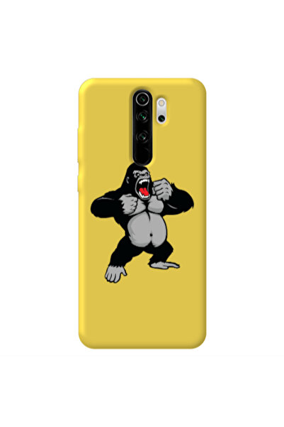 Other Xiaomi Redmi Note 8 Pro Angry Gorilla2 Yellow Colored Silicone TPU Θήκη