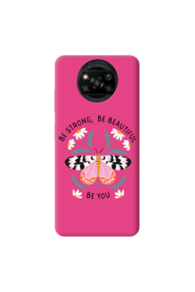 Other Xiaomi Poco X3 /X3 Pro Be Strong Fuchsia Colored Silicone TPU Θήκη