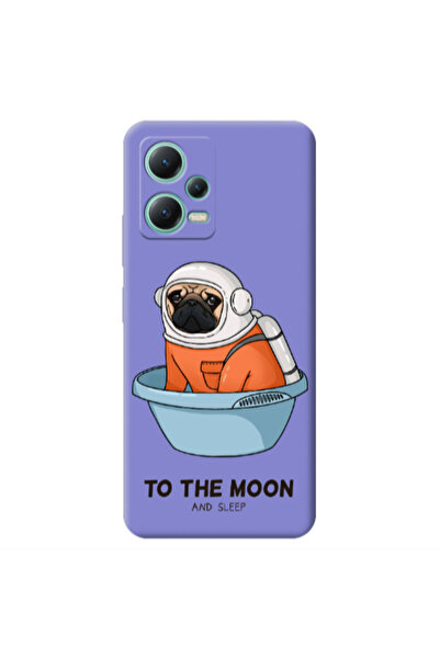 Other Xiaomi Redmi Note 12 Pro 5G To the moon Purple Colored Silicone TPU Θήκη