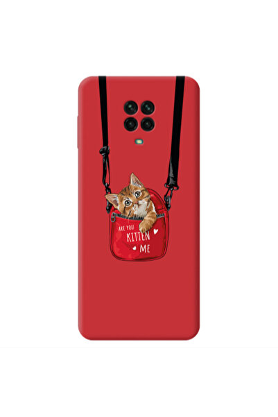 Other Xiaomi Redmi Note 9 Pro Kitten Me Red Colored Silicone TPU Θήκη
