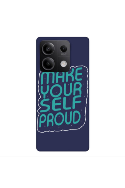 Other Xiaomi Redmi Note 13 5G Make Your Self Proud Dark blue Colored Silicone...
