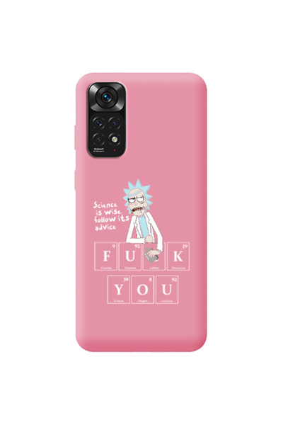 Other Xiaomi Redmi Note 11 4G Rick Scince is wise Pink Colored Silicone TPU Θήκη