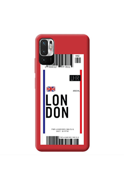 Other Xiaomi Redmi Note 10 Pro 5G London Arrival Red Colored Silicone TPU Θήκη