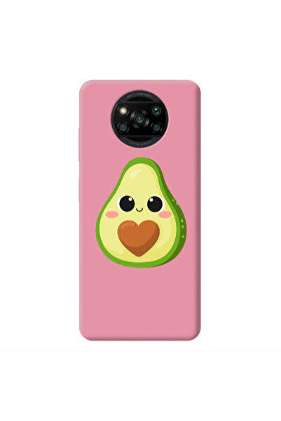 Other Xiaomi Poco X3 /X3 Pro Baby avocado Pink Colored Silicone TPU Θήκη