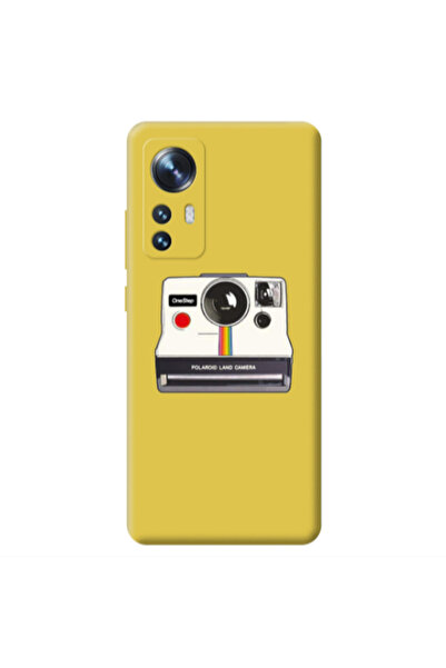 Other Xiaomi Mi 12 Polaroid land camera Yellow Colored Silicone TPU Θήκη