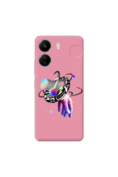 Other Xiaomi Redmi 13C Y2k Pink Colored Silicone TPU Θήκη