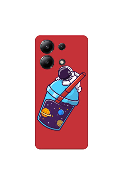 Other Xiaomi Redmi Note 13 4G Longing in space Red Colored Silicone TPU Θήκη