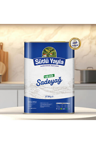 Sütlü Yayla İnek 17.5 Kg Sadeyağ (Ghee)