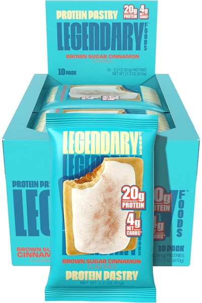 LEGENDARY FOODS 20g Protein Pastry - Low Carb, Gluten Free, Keto Friendly, No...