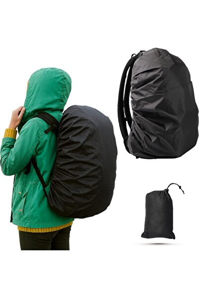 FULLY Husă de ploaie pentru rucsac, impermeabilă, nylon rezistent 70D/210T, c...