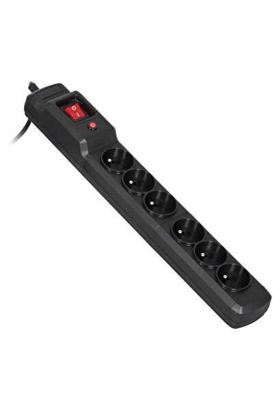 ActiveJet 6gn/5m/cz, 10A, 2300W, 5 m, Negru