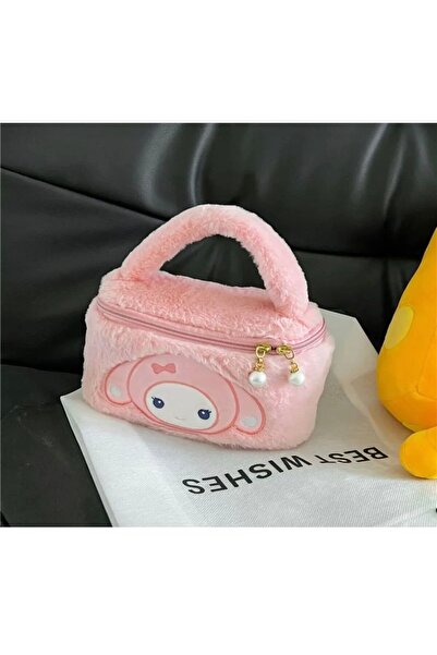 facnspt Sanrio My Melody plišana torba za šminku – roza kozmetička torba sa z...