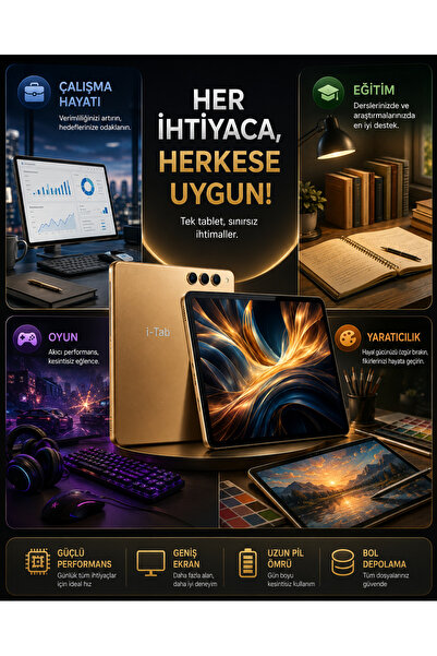 shop S26 Ultra Max 16 GB RAM 1 TB Hafıza SIM Kartlı BTK Kayıtlı Tablet Full S...