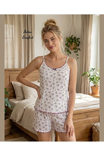 İntive Lingerie Intive Comfort Lilac Small Floral Patterned Feminine Summer P...