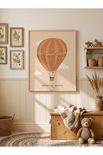 Creatick Design İskandinav Tarzı Masif Ahşap Çerçeveli Çocuk ve Bebek Odası M...
