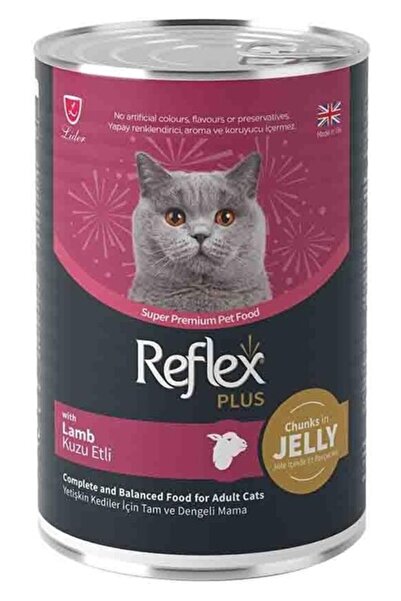 Reflex Plus Jelly Jöle İçinde Et Parçacıklı Kuzu Etli Yetişkin Kedi Konserve ...