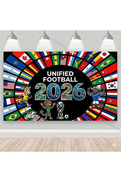 Choice1 90X150CM GT-01 نسيج جداري فريد بتصميم أعلام كأس العالم لكرة القدم 202...