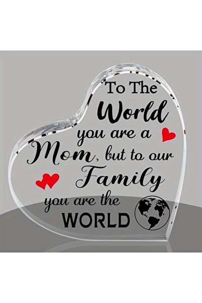 Choice S Clear Heart Keepsake Paperweight – Mom Gift for Mother’s Day, Birthd...