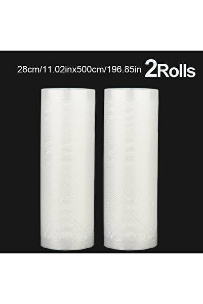 Choice 28-500cm-2pcs A set of 2 vacuum-sealed bags of the same size, with a l...