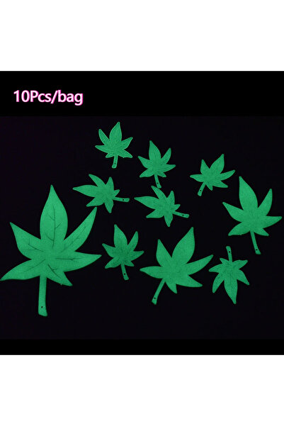 Choice 10pcs 10pcs Luminous Maple Leaf Wall Stickers,Luminous Leaves,Christma...