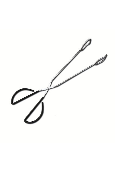 Choice Silver 1pc BBQ Charcoal Tongs, Long And Heat-Resistant Barbecue Carbon...