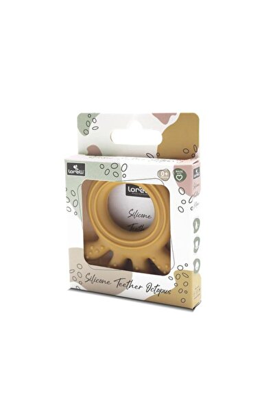 LORELLİ Silicone teething toy, 0 months+, Octopus, Yellow