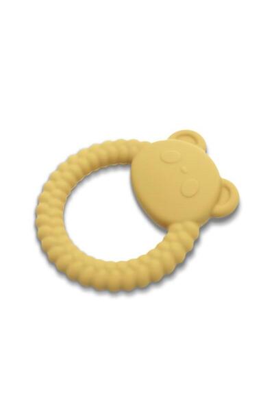 LORELLİ Jucarie de dentitie din silicon, 0 luni+, Panda, Yellow