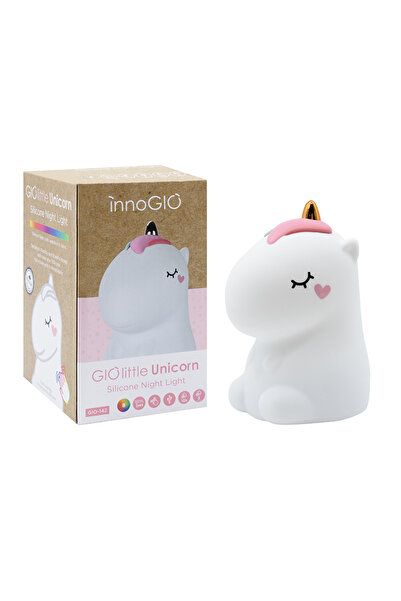 InnoGio Lampă de veghe LED din silicon, unicorn, pentru copii, GIOlittle