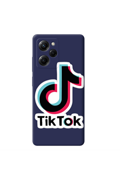 Other Xiaomi Poco X5 Pro Tik Tok Dark blue Colored Silicone TPU Θήκη