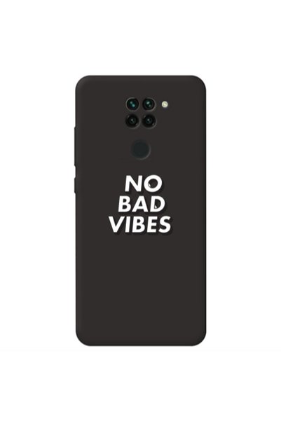 Other Xiaomi Redmi Note 9 No bad vibes Black Colored Silicone TPU Θήκη