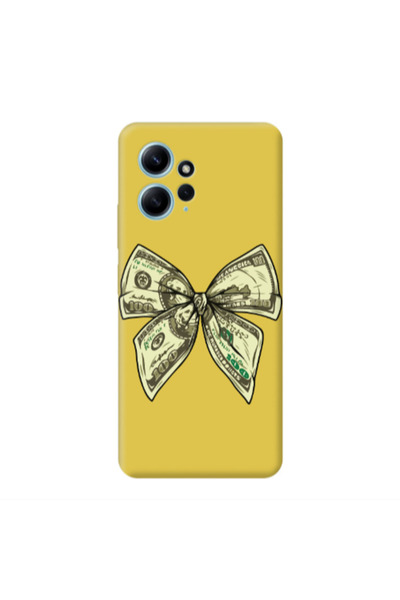 Other Xiaomi Redmi Note 12 4G Bowtie Dollars Yellow Colored Silicone TPU Θήκη