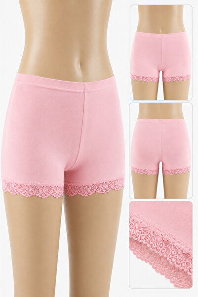 Altınay Women's Long Boxer 92% Cotton Elastane Lace Underwear Shorts under Dr...