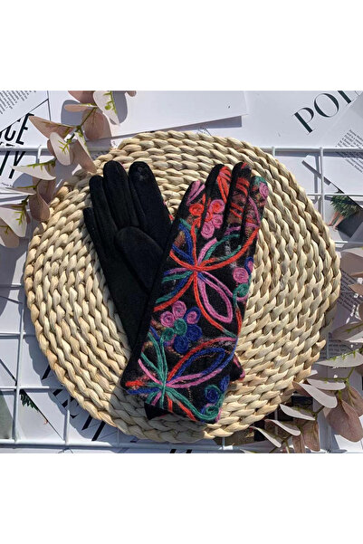 Choice4 One Size Color F Female Fashion Personality Embroidery Knitting Wool ...