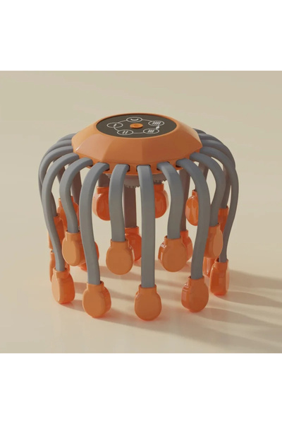 Choice Orange 20Massage Heads Orange Scalp Head Massager Red Light Octopus Sc...