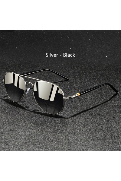 Choice4 SilverBlack Fashion Vintage Square Sunglasses Men Women Fishing Drivi...
