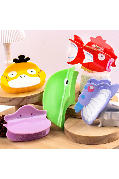 Choice 5pcs Pokemon Hair Claw for Women Cartoon Pikachu Hair Clip for Girls F...