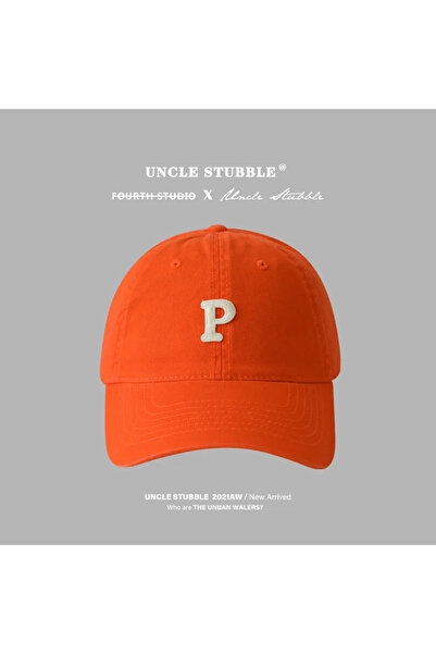 Choice22 Orange Letter P Embroidered hats Baseball Caps for Men and Woman's A...