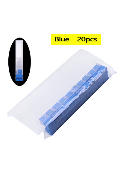 choice2 20Pcs Blue 20 Pcs 2.35mm Nail Drill Bit Storage Box – Square Tube Org...