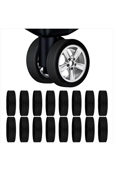 Choice black-16pcs HOMEFISH Silicone Wheel Protector Luggage Compartment Whee...