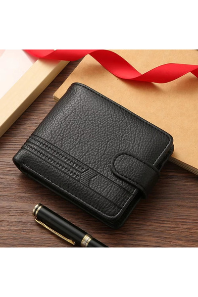 Choice1 black HOMESIFH Men Wallets Leather Zipper Purse Man Slim Card Horders...