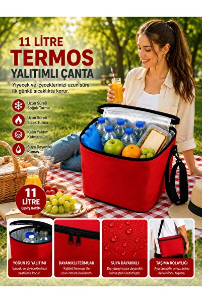 Vip Home Concept Market Ürünleri Thermal Bag Thermos Handbag Ice Cooler Picni...