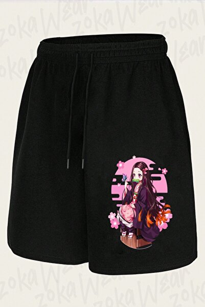ZOKAWEAR Unisex Nezuko Kamado Demon Design Printed Shorts