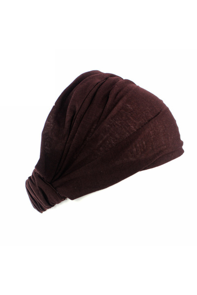 Choice3 Size fits all Coffee New Summer Women Solid Cotton Headband Elastic W...